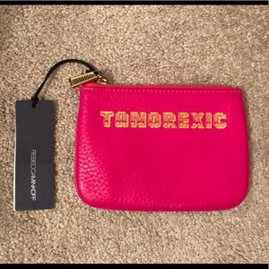 Rebecca Mikoff “Tanorexic” leather pouch NWT